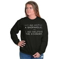 thumbnail image 5 of Not Shopaholic Helping Economy Shop Women Crewneck Sweatshirt Brisco Brands S, 5 of 5