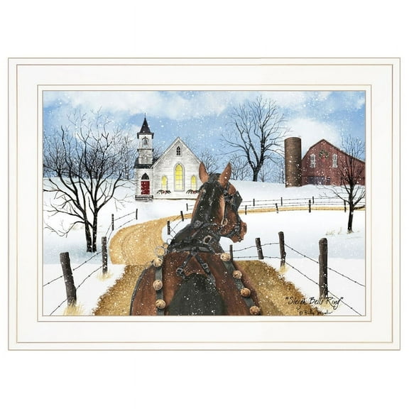 Sleigh Bells Ring by Billy Jacobs Print Wall Art Wood Multi-Color
