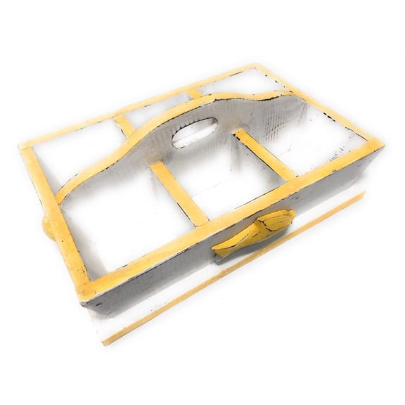 Rustic Nautical Tray W/ 6 Compartments 14" X 9" - Coastal Decor | #Ort1703034y