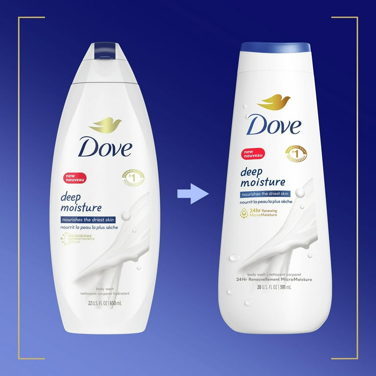 Dove Deep Moisture Nourishing Long Lasting Body Wash Twin Pack 20