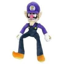 Little Buddy Super Mario All Star Collection 1422 Waluigi Stuffed Plush, 12.5", Multi-Colored