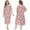 Pink, variant on Women's Summer Casual Short Sleeve Dresses Print Waist Dress