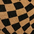 thumbnail image 5 of TOWN & COUNTRY TERRA Emmett Groovy Checkerboard Outdoor Door Mat, Natural Coir, Heavyweight, Non-Slip Entryway Mat, Black, 18"x30", 5 of 5