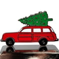 thumbnail image 6 of Vintage Station Wagon Car with Tree Christmas Stocking Holder - 5.25", 6 of 9