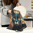 thumbnail image 6 of SKYSONIC Black Cat Kitchen Towels, 18 x 28 Inch Super Soft and Absorbent Dish Cloths for Washing Dishes, 1 PCS Reusable Multi-Purpose Microfiber Hand Towels for Kitchen, 6 of 7