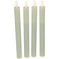 thumbnail image 4 of Northlight Set of 4 Solid Cream Flameless LED Constant Wax Taper Candles 9.5", 4 of 6