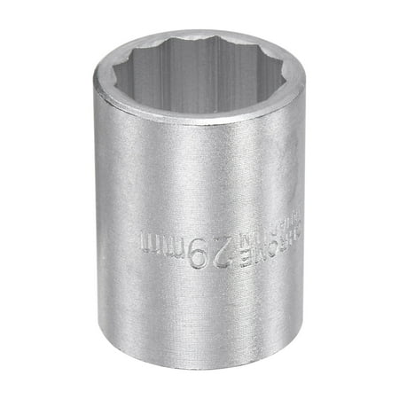 

Uxcell 3/4 Inch Square Drive 12 Point 29mm Standard Impact Socket Alloy Steel