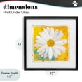 thumbnail image 4 of Stupell Industries Contemporary Violet's Daisy on Yellow Black Framed Print Under Glass, 13 x 13, by Porter Hastings, 4 of 8