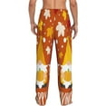 thumbnail image 3 of Balery Happy Thanksgiving Three Gnomes print Men's Pajama Pants,Ultra Lightweight Pjs,Lounge Pant-Medium, 3 of 9