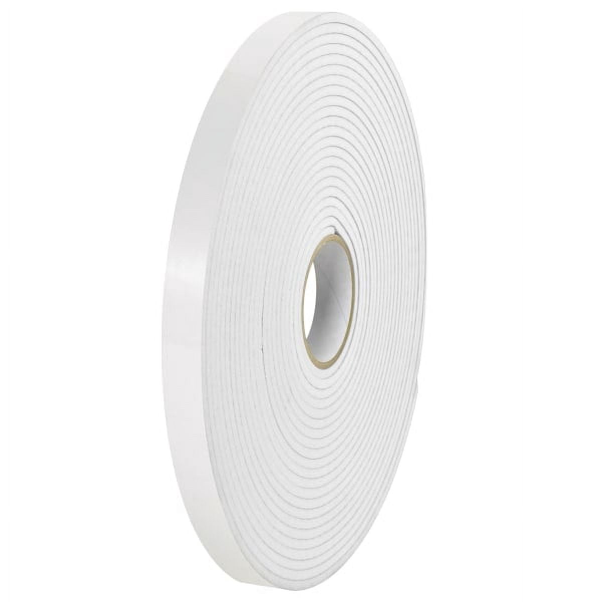 Tape Logic Double Sided Foam Tape 1/16" 1/2" x 36 yds. White 2/Case T9531162PK
