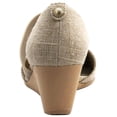 thumbnail image 3 of Zapatos de Cuña Anne Klein Tara Lino Natural Talla 8.5 US, 3 of 7
