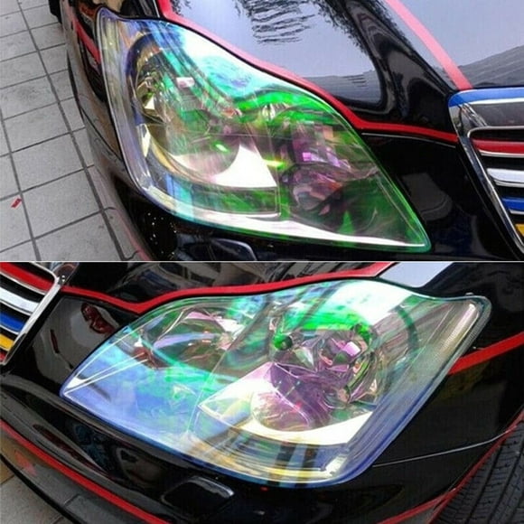 Au-Colorful Chameleon Tint Vinyl Wrap Sticker Headlight Film Car Light Lamp Kits Mingyiq