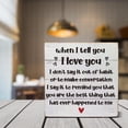 thumbnail image 5 of Zomyto 5x5 IN When I Tell You I Love You Wooden Box Sign Desk Decor, Romantic Quote, 5 of 5