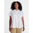 thumbnail image 2 of Time and Tru Women's Camp Shirt, Sizes XS-XXXL, 2 of 6