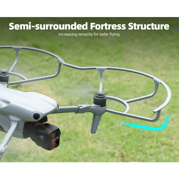 Propeller Guard Ring Compatible for DJI AIR 3S/3, Drone Propellers Protective Bumper Ring for Drones Blades Anti-Collision Propeller Paddle Protection Quick Release Anti-shake Blade Ring Protector