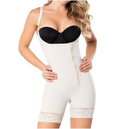 

Diane & Geordi 002409 Fajas Colombianas Reductoras Women Tummy Control Body Shaper Beige XL