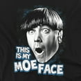 thumbnail image 2 of Three Stooges T-Shirt Moe Face Unisex Graphic Tee For Men & Women, 2 of 7