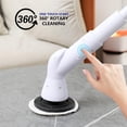 thumbnail image 6 of Electric Cleaning Scrubbers - High Speeds Shower Scrubbers Power Cleaning Brush with 6 Replaceable Brush Heads & Adjust Extension Handle for Bathroom Floor Tile Wall Car Family Cleaning Brush, 6 of 7