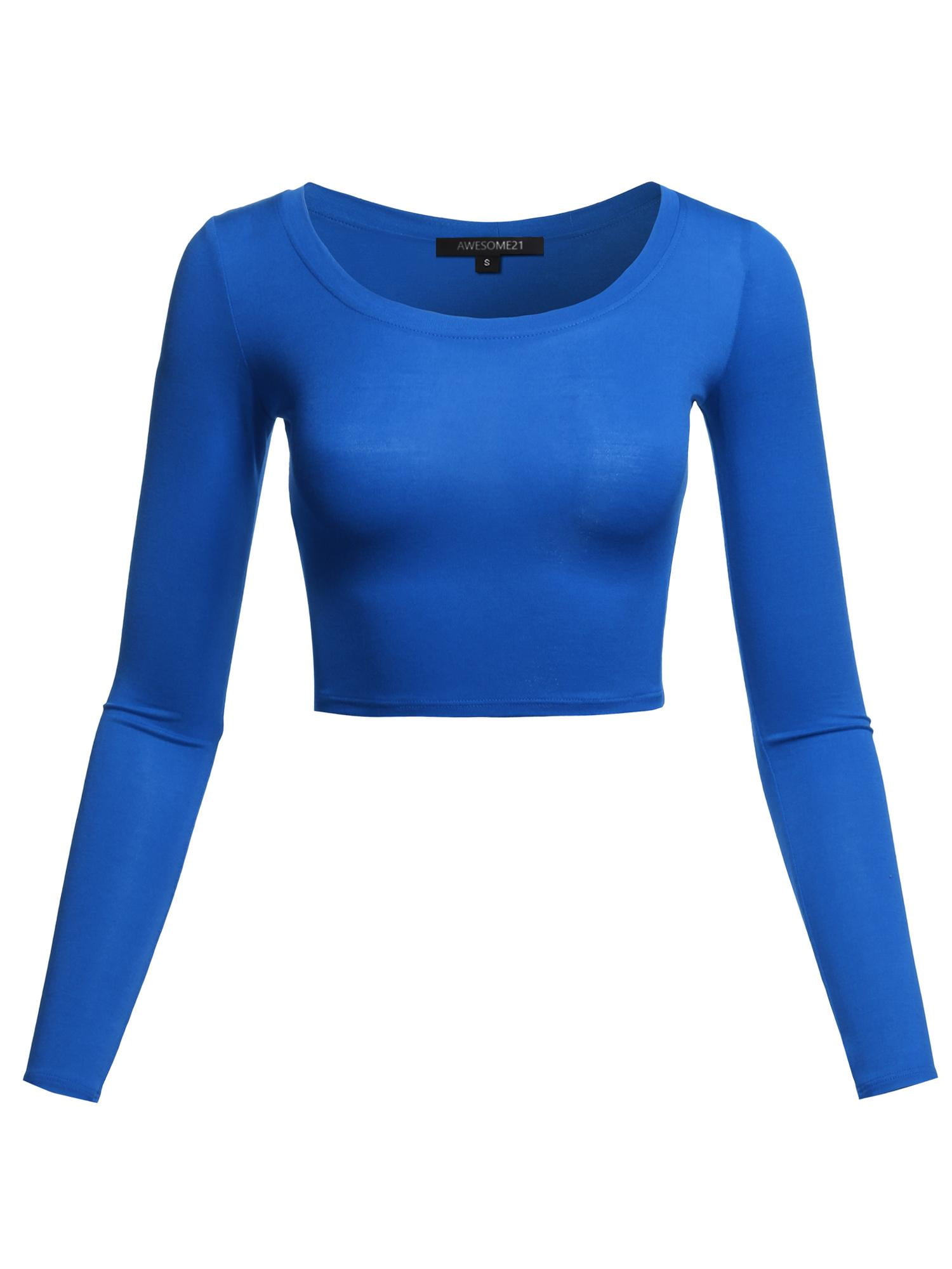 Awesome21 Womens Cold Shoulder Solid Top