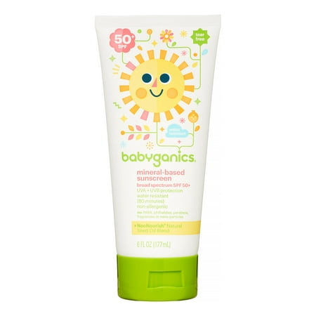 Babyganics Mineral-Based Baby Sunscreen Lotion, SPF 50, 6 Fl