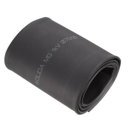 70mm Diameter 2:1 Polyolefin Tube Sleeving Heat Shrink Tubing 1M 3.3Ft