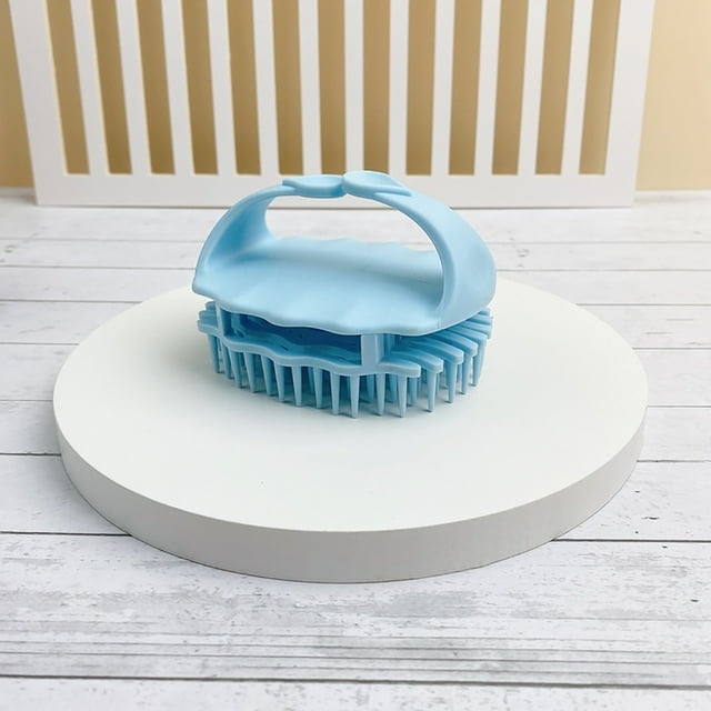 Fiudx Cepillo de Masaje, Cepillo Exfoliante Multifuncional para El Cuero Cabelludo, Cómodo Cepillo de Ducha para Champú, Cepillo de Baño de Silicona de Limpieza Profunda, Uso Diario para El Cuidado D