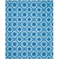 thumbnail image 2 of SAFAVIEH Four Seasons Jillean Floral Polyester Area Rug, Blue/Ivory, 8' x 10', 2 of 6