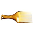 thumbnail image 3 of KAKOWELY Amber Large Tooth Comb Brown Hair Pick Comb Amber Smooth Afro Comb Lift Detangle Hair Comb Hair Styling Tools for Curly Thick Medium Long Hair Facial Hair, 3 of 5