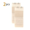 thumbnail image 2 of INSPIRE CHIC Women's 2 Pcs Stretchy Bra Extenders, 2x2/2x3/2x4 Hooks Elastic Back Bra Extension Strap Bra Band Light Apricot 2 Rows 2 Hooks, 2 of 6
