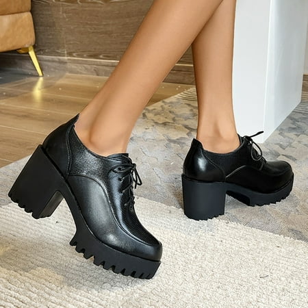 

ERTUTUYI Women s Fashion Short Zipper Thermal Heels Retro High Breathable Shoes Boots Women s Boots Black 40