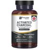 Activated Charcoal Capsules - 200 High Strength Vegan Capsules- 1200mg per serving I Made in the UK by Prowise Healthcare