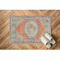 thumbnail image 6 of Boho Floral Pattern Rugs, Faded Rug, Minimal Rug, Antique Style Rugs, Turkish Rug, Office Rug, Pattern Rug, Colorful Rug, Gift For Him, 1.7'x2.3' - 50x70 cm, 6 of 8