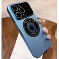thumbnail image 3 of Luxury For Magsafe Magnetic Wireless Charging Case For iPhone 15 14 13 12 11 Pro Max PC Logo Hole Camera Portection Cover Funda, 3 of 5