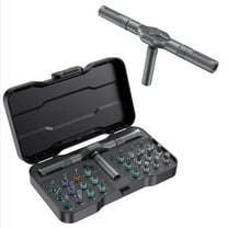 24-in-1 Magnetic Rotary Ratchet Screwdriver Set | Multi-function Repair Tool with Detachable Handle for DIY & Professional Use