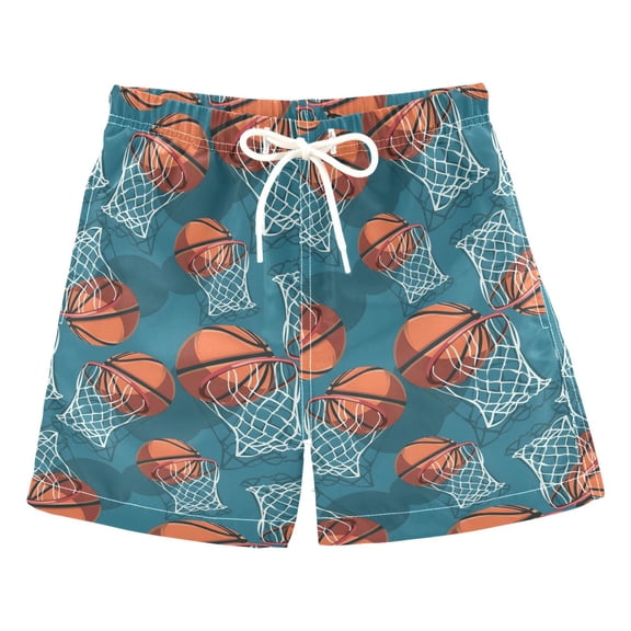 joogoo Boy Swim Trunks Basketball-a1 Bathing Beach Board Shorts M