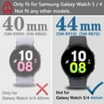 thumbnail image 5 of KOMI Screen Protector Case For Samsung Galaxy Watch 5 4 40mm 44mm Gold, 5 of 5