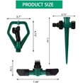 thumbnail image 2 of Lawn Sprinkler, 4pcs Automatic 360 Rotating Adjustable Garden Sprinkler Lawn Irrigation System, Leak-proof Design, 2 of 5