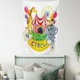 thumbnail image 4 of Circus Decor Wall Hanging Tapestry, Circus Show With Kids And Animals Smiling Magician Children Happiness, Bedroom Living Room Dorm Accessories, 60 X 80 Inches, Gift Ideas, by Ambesonne, 4 of 5
