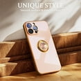 thumbnail image 2 of for iPhone 13 Pro Max Case with 360°Ring Holder Stand Magnetic Kickstand,Lightweight Slim Fit Plated Rose Gold Edge Soft TPU Bumper Camera Protection Non-Slip Cover,Pink, 2 of 16
