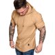 thumbnail image 4 of Sonducket Sudadera con capucha de algodón para hombre Sudadera con capucha de algodón absorbente de sudor Sudadera con capucha de ocio cálida Camisetas Caqui METRO Sonducket AP000762-08, 4 of 6