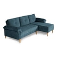 thumbnail image 3 of Sala Modular Reversible De Velvet Olivo Modelo Sergey, 3 of 11