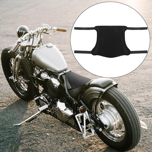 Accesorios para Motocicletas de Aislamiento Cojín de Asiento Air Covering Covering Covering Saddle Asiento Cojín CUBIERTA Universal Transpirabl Capa doble negra DYNWAVEMX Forro de asiento