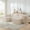 Beige + Foam + 3 Seat, variant on 94.1" Modular Couch, Comfy Sectional Couch for Living Room, Compressed Corduroy Sofa, Compact Modular Sectional, Space-Saving Efficient Design, Beige