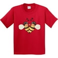 thumbnail image 3 of Inktastic Valentine's Day Bumble Bees Youth T-Shirt, 3 of 5