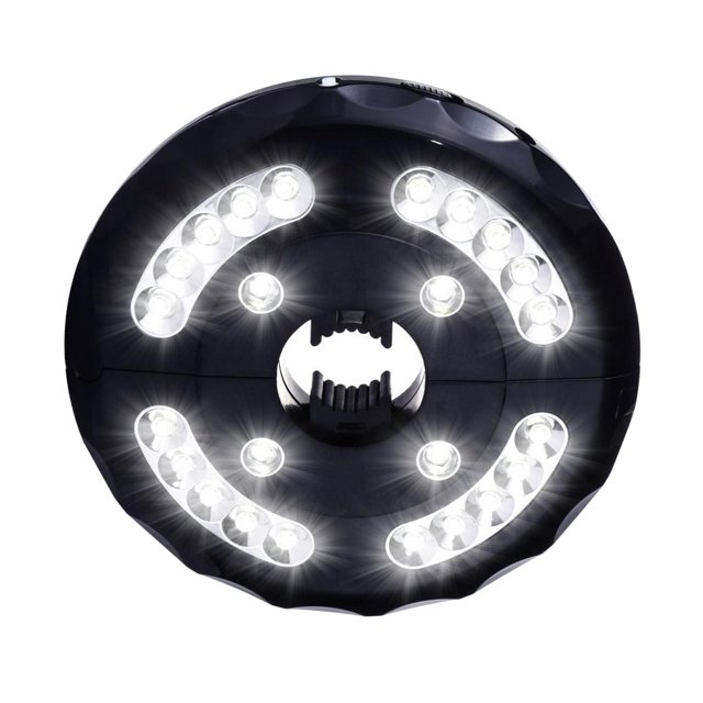 Luces del patio Luz de sombrilla para patio, 3 modos de brillo, 28 luces LED inalámbricas, 4 pilas AA, luz de poste de sombrilla para sombrillas de patio, tiendas de Magideal Luces del patio