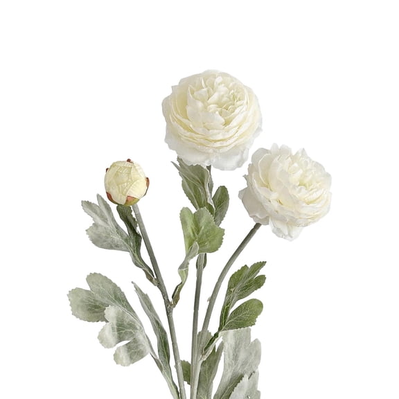 A Faux Silk Peony Flower Stem White For Home Wedding Bouquet Vase Decor Realistic Artificial Flower