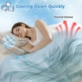 thumbnail image 3 of Summer Beach Chair Cooling Blanket, Lightweight Breathable Summer Throw Blanket with Double Sided Cold Effect, Coastal Palm Trees Canoeing Picnic Beach Blankets Bed Sheet for Hot Sleepers 30"x40", 3 of 8