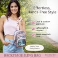 thumbnail image 4 of Kedzie Backstage Clear Sling Crossbody Bag, Pink (Women's), 4 of 7