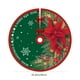 thumbnail image 3 of Falda para Árbol de Navidad de 90 Cm | Base de Poliéster Rojo con Estampado de Estrellas Doradas | Tapete Decorativo Duradero para Árbol de Navidad | Protege El Suelo de La Savia de Las Agujas de Pin, 3 of 6