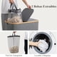 thumbnail image 4 of Cesto para Ropa Sucia, 150L Cesta de Lavandería Dividida Plegable de Gran Capacidad con 2 Bolsa Extraíble Tapa para Lavar, Para Baños Sala de Estar, Dormitorio y Lavandería (Gris, 150L), 4 of 9